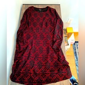 Kenzie fit and flare long sleeve dress